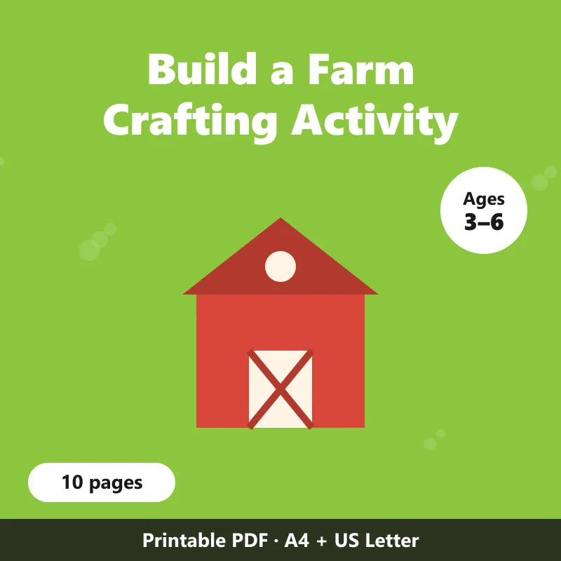 Cover of Build a Farm Crafting Activity