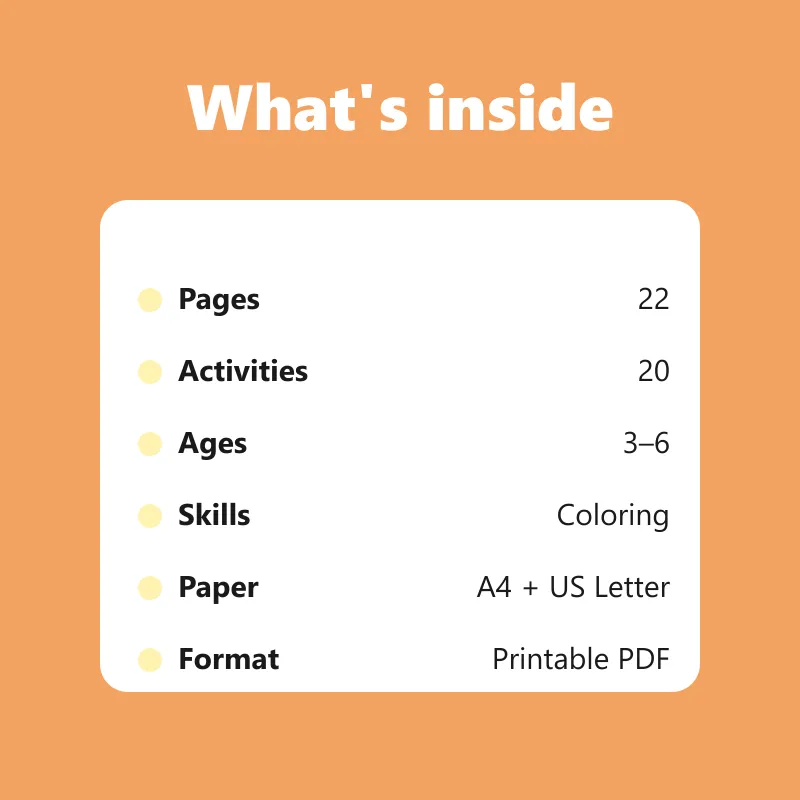 Dinosaur Coloring Book – what's inside