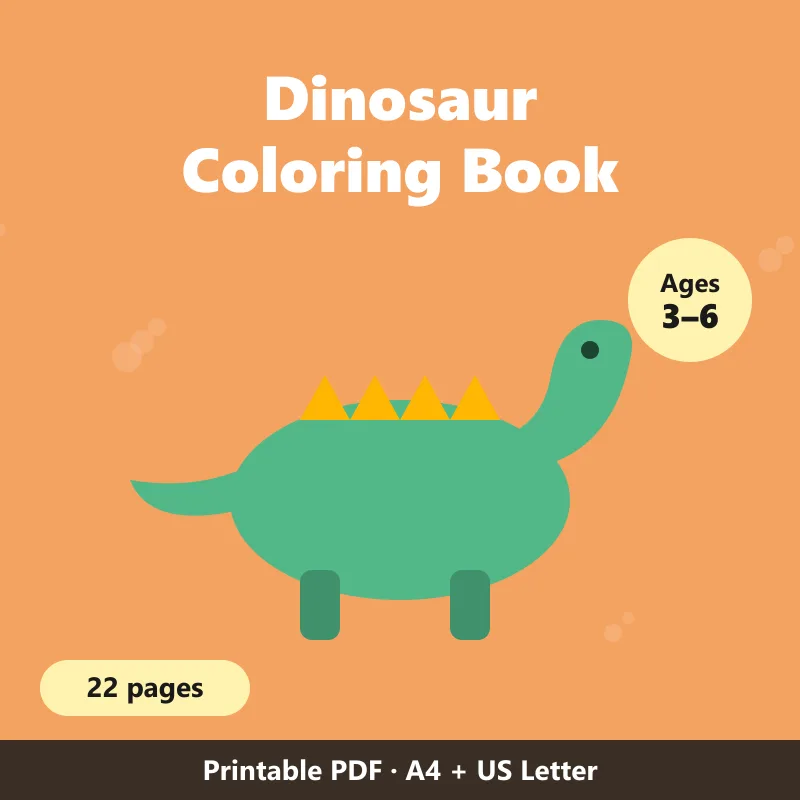 Cover of Dinosaur Coloring Book