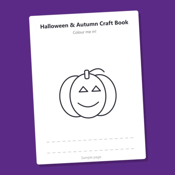 Halloween & Autumn Craft Book – sample page