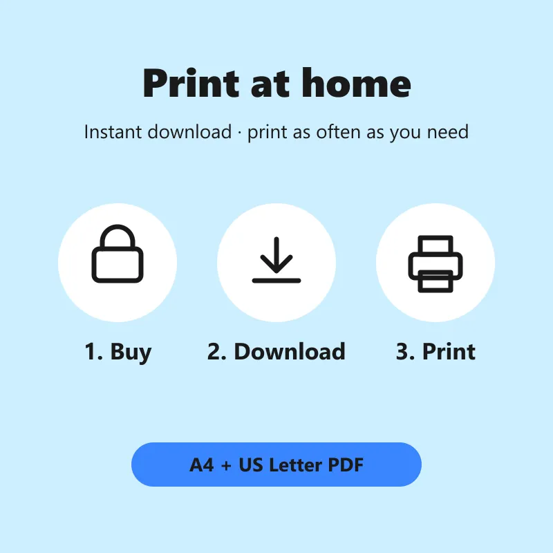 Numbers 1–20 Activity Book – how to print it