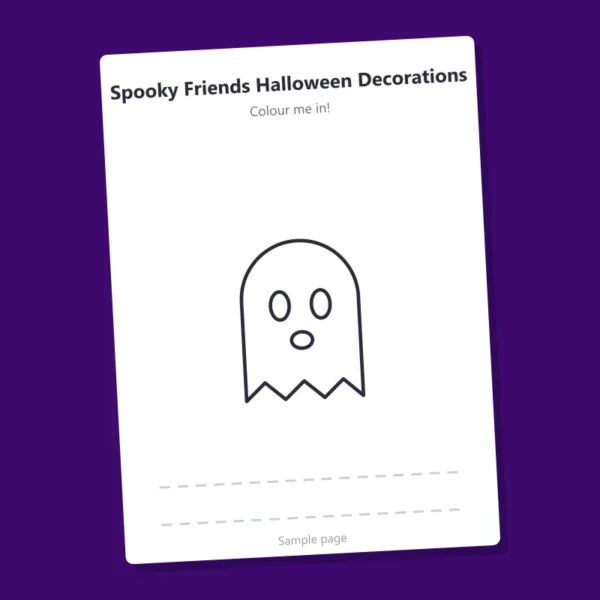 Spooky Friends Halloween Decorations – sample page